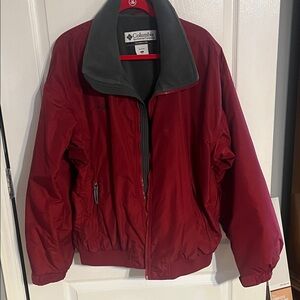 Columbia Men's Deep Red Windbreaker